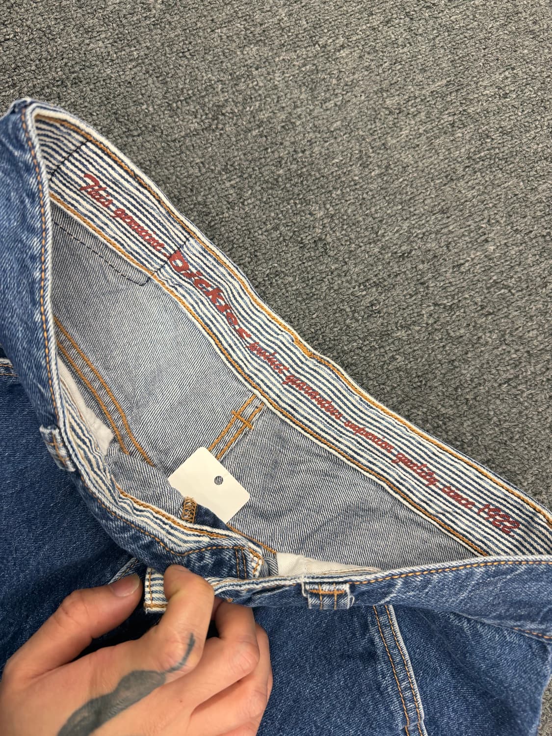 Os)디키즈 빈티지 배기 버뮤다 데님팬츠 상품이미지4