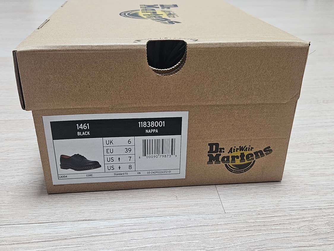 닥터마틴 1461 나파블랙 250 새상품 상품이미지2