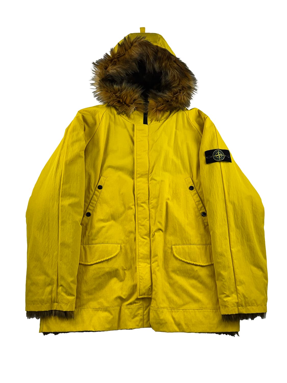 슈프림 x 스톤 아일랜드 포뮬러 스틸 리버시블 포우 퍼 파카 옐로우 상품이미지1