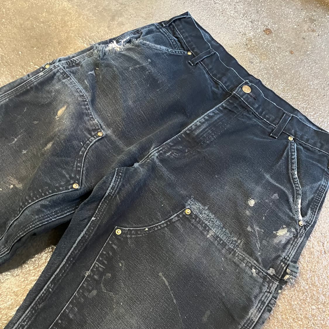 Carhartt 블랙 더블니 팬츠 (32-33“) 상품이미지3