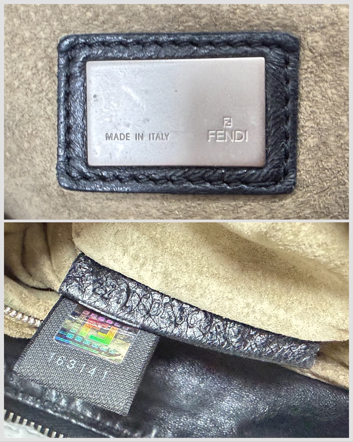 펜디 드레이프 랩 카프스킨 호보백 상품이미지10