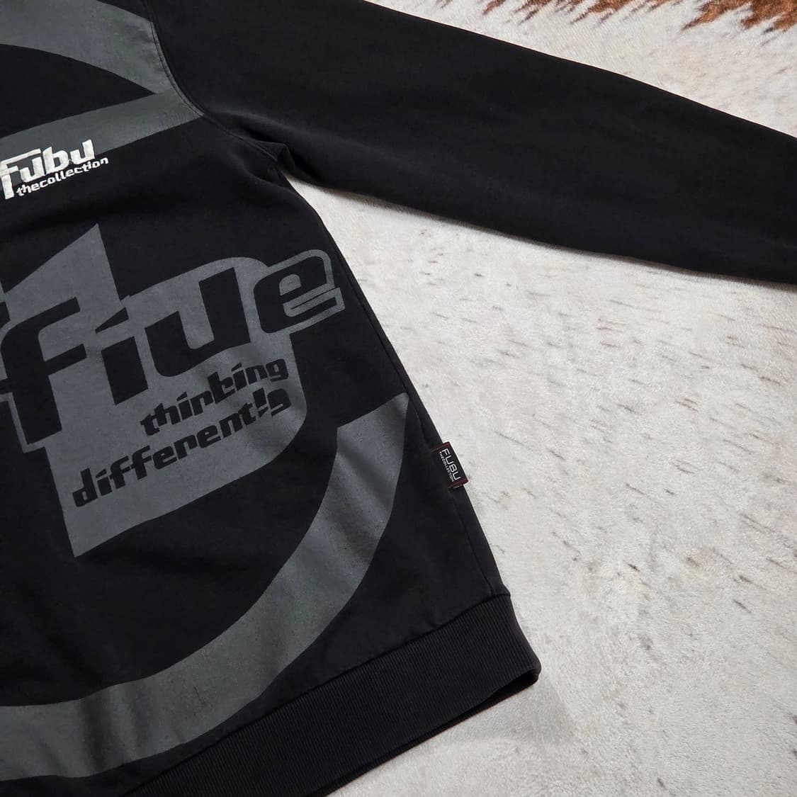 후부 올드스쿨 블랙 맨투맨 상품이미지3