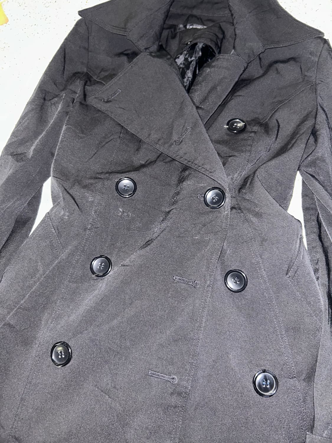 2000s JPN ingni 고딕 블랙 버튼 숏 코트자켓  상품이미지4