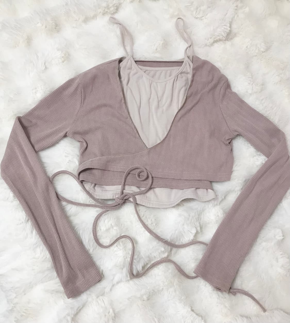 빈티지 가디건 나시 세트 러블리 발레코어 핀터깔 상품이미지1