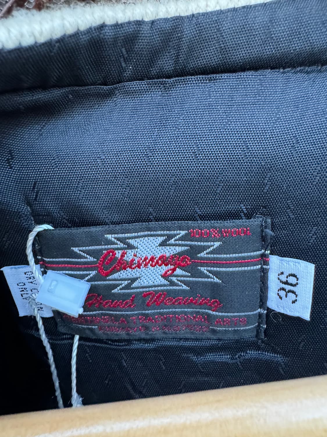 센티넬라 빈티지 핸드 우븐 울 오르테가 치마요 베스트 조끼 나바호 상품이미지7