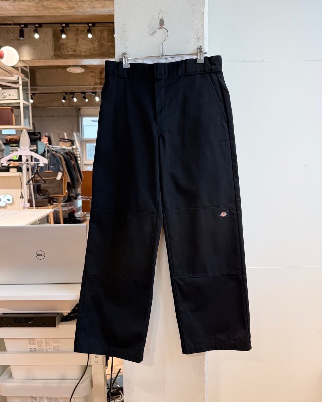 디키즈 블랙 루즈핏 더블 니 워크 팬츠  상품이미지2