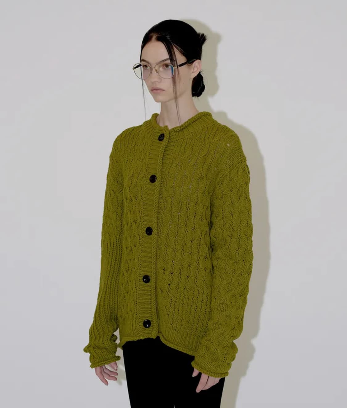 CABLE OVER CARDIGAN (olive) 상품이미지3