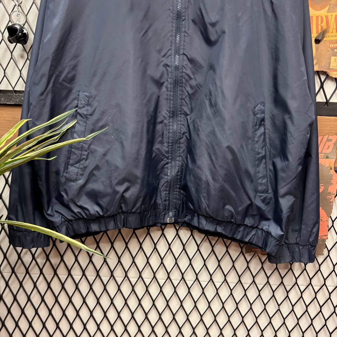 00s 오어스맨 USAF 후드 바람막이 후면 이글 자수 포인트 네이비 상품이미지4