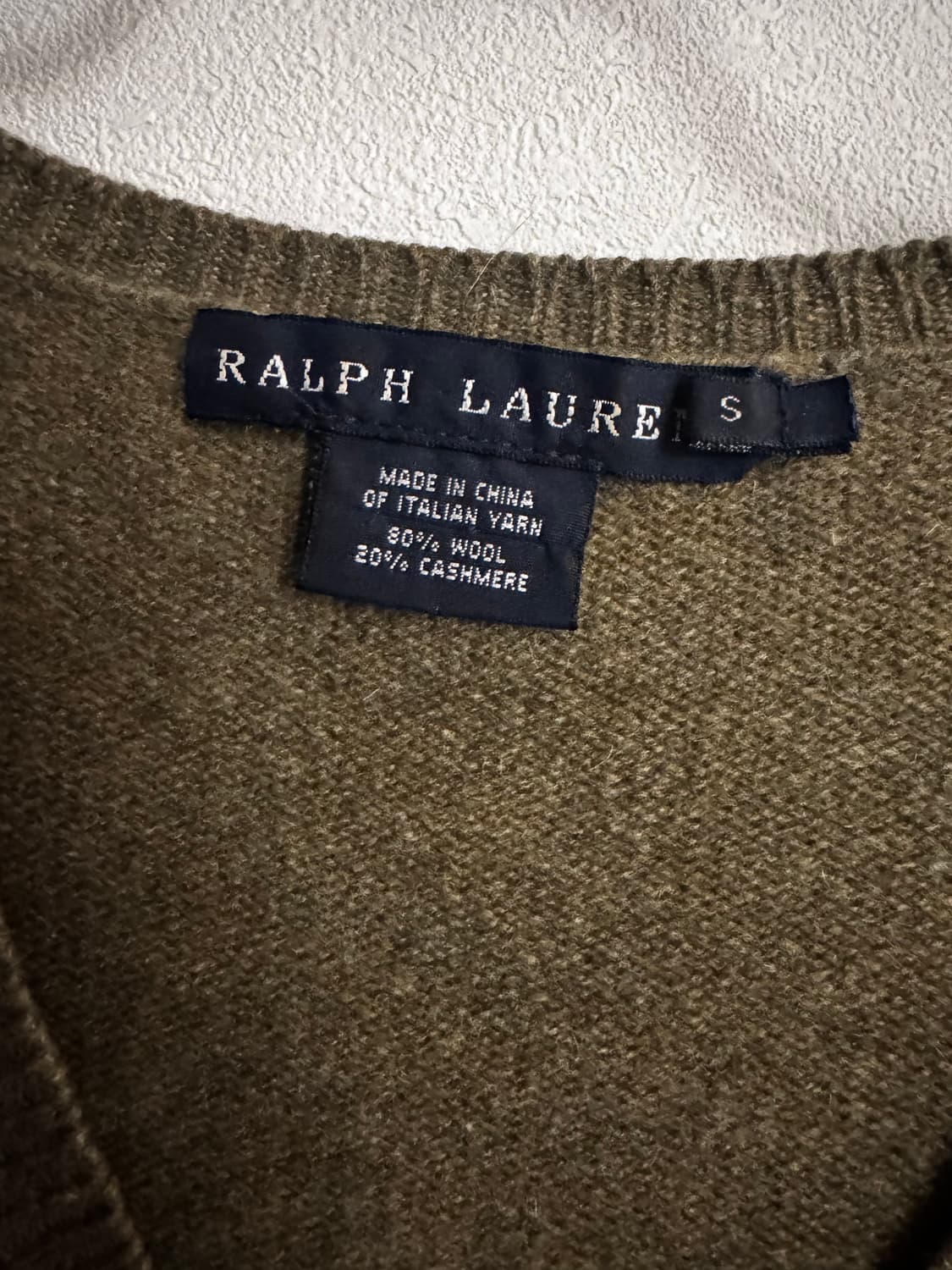 랄프로렌 캐시미어 브이넥 니트 상품이미지2