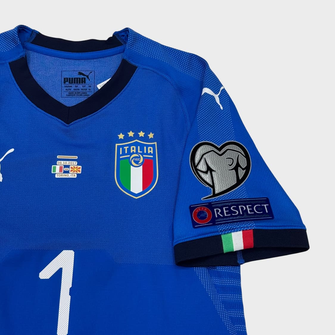 18-19 이탈리아 홈 선수지급용 No.1 지안루이지 부폰 상품이미지5