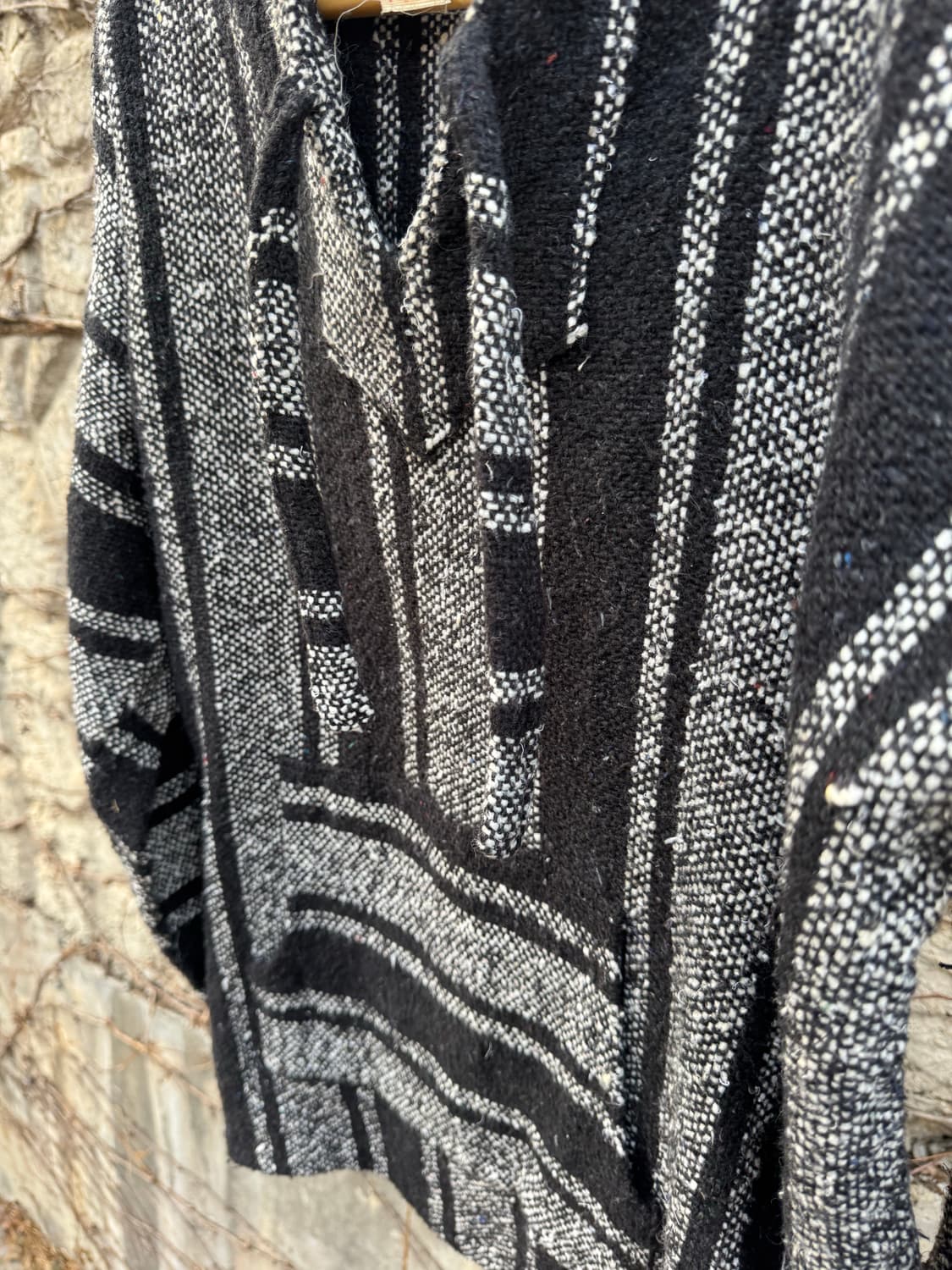 멕시코 핸드 우븐 블랑켓 후디 후드티 상품이미지5