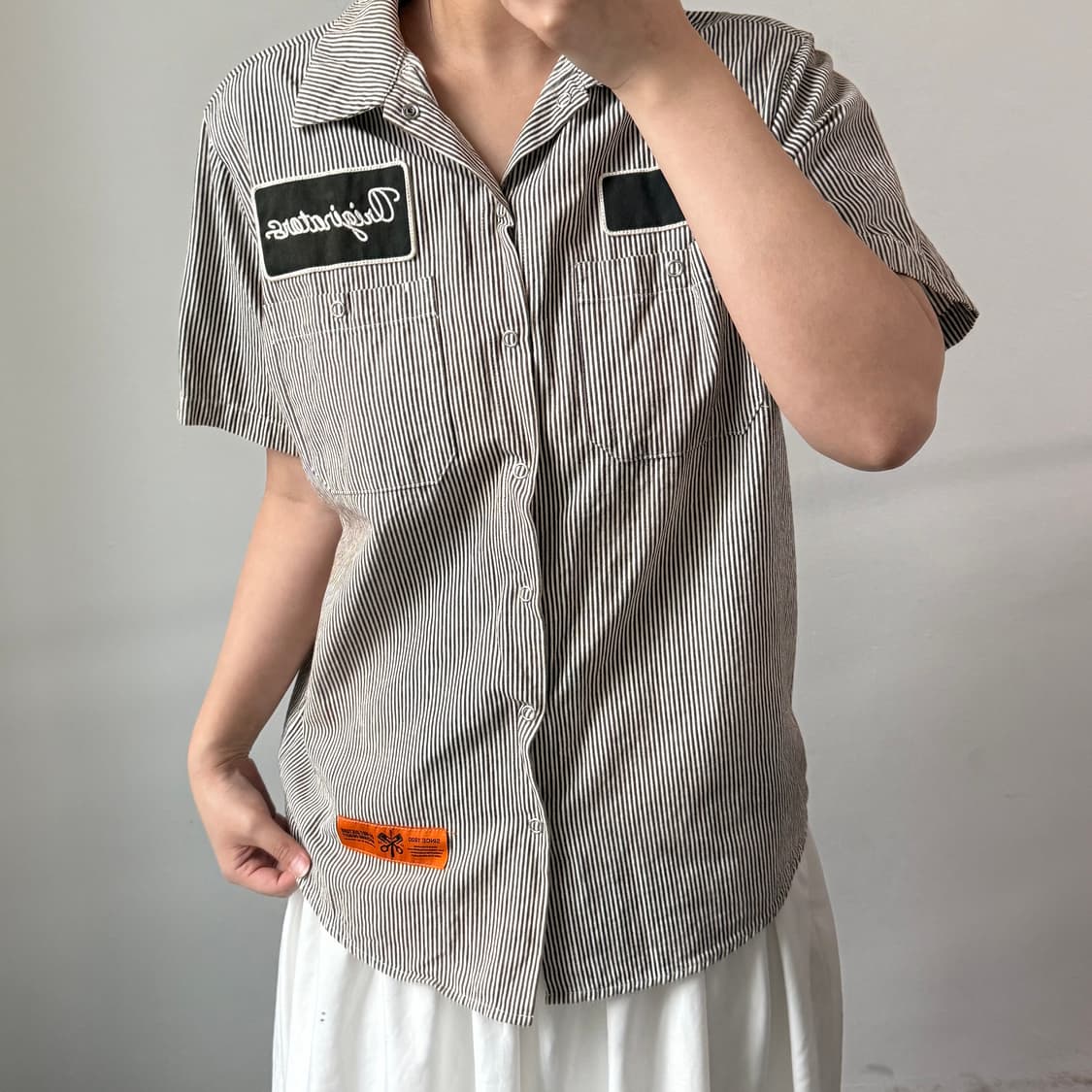 [M] 뉴에라 스트라이프 워크 셔츠 상품이미지2