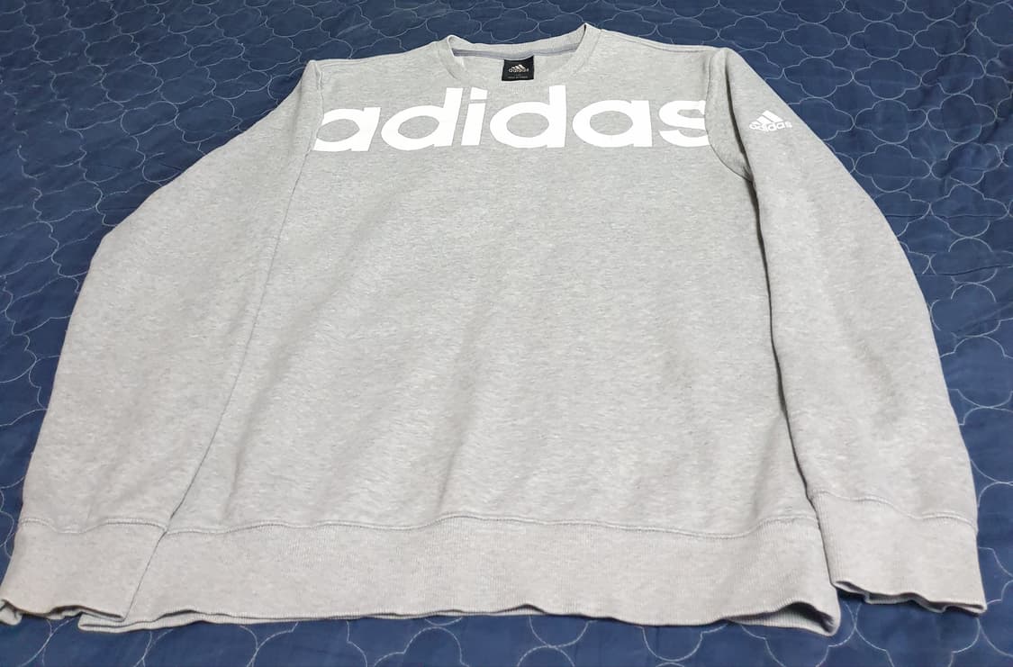 아디다스 리니어 크루 B 기모 맨투맨 그레이 (XL) 상품이미지1