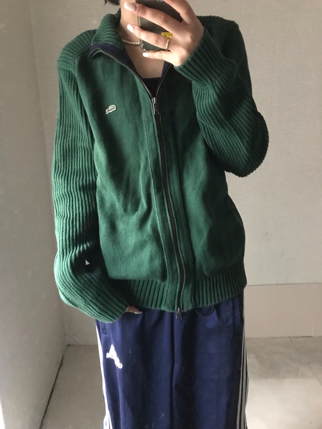 라코스테 그린 니트집업 상품이미지4