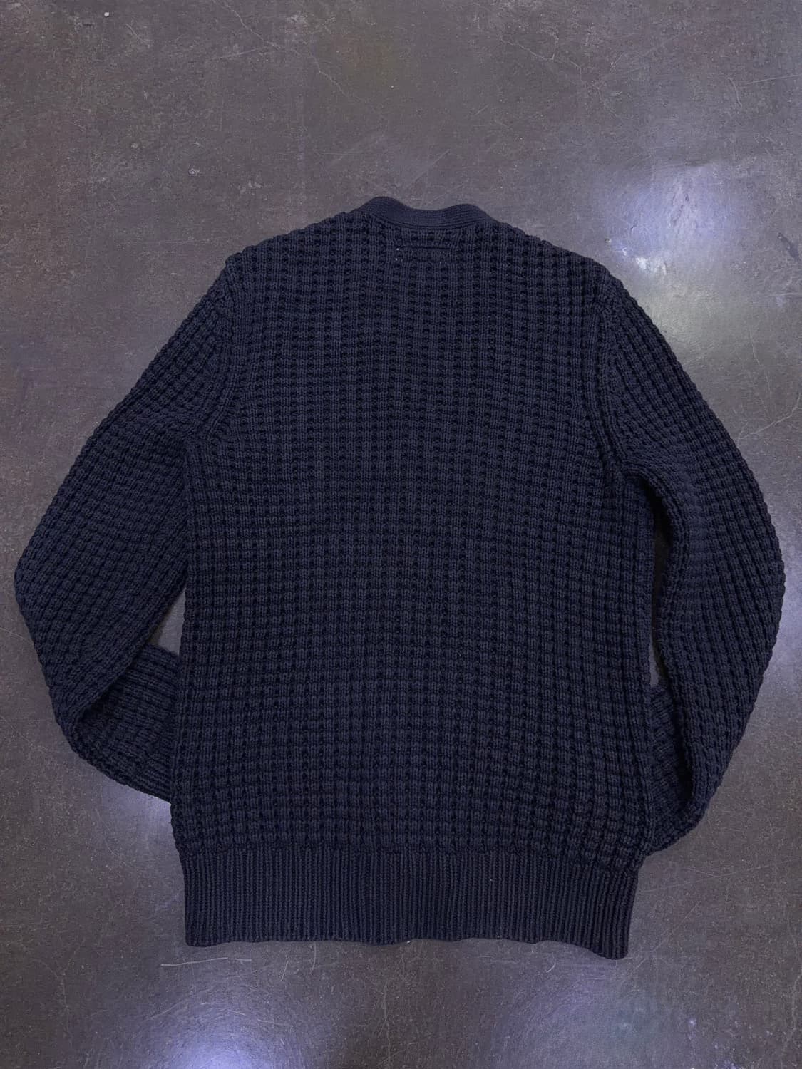 올세인츠 케이블 집업 니트 스웨터 집업 가디건 블랙 M 상품이미지2