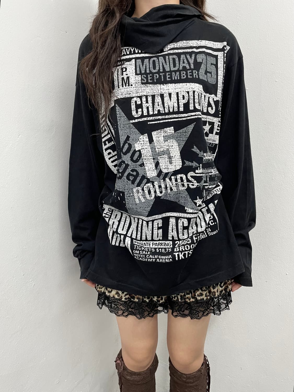 펑크 프린팅 워머 슬리브 상품이미지3