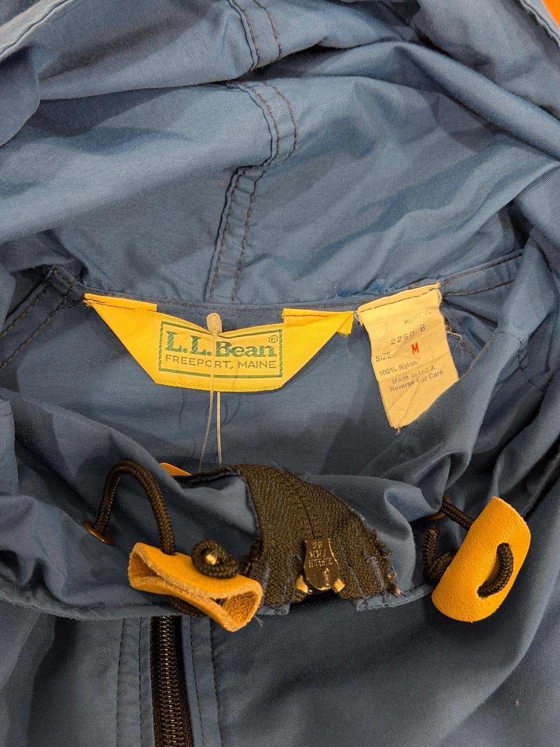 80s L.L.Bean 엘엘빈 나일론 아노락 후드 (made USA) 상품이미지10