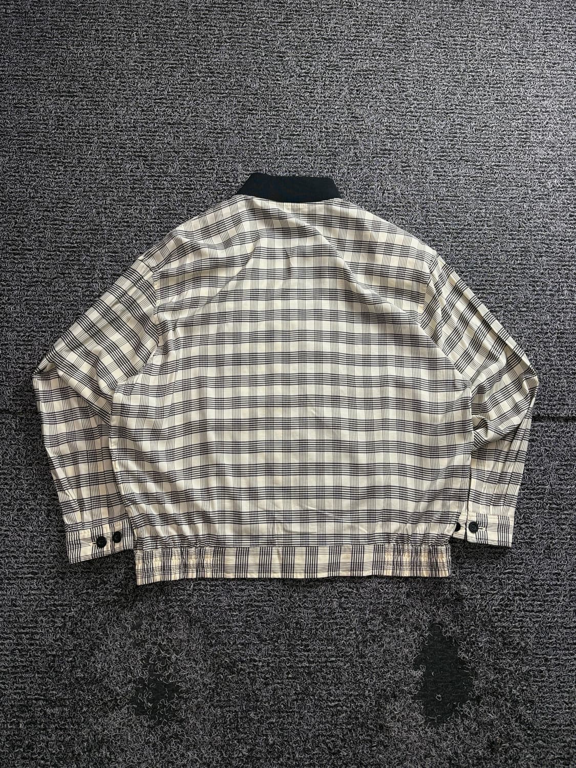 90s YSL 입생로랑 아카이브 체크 블루종 3143 상품이미지4