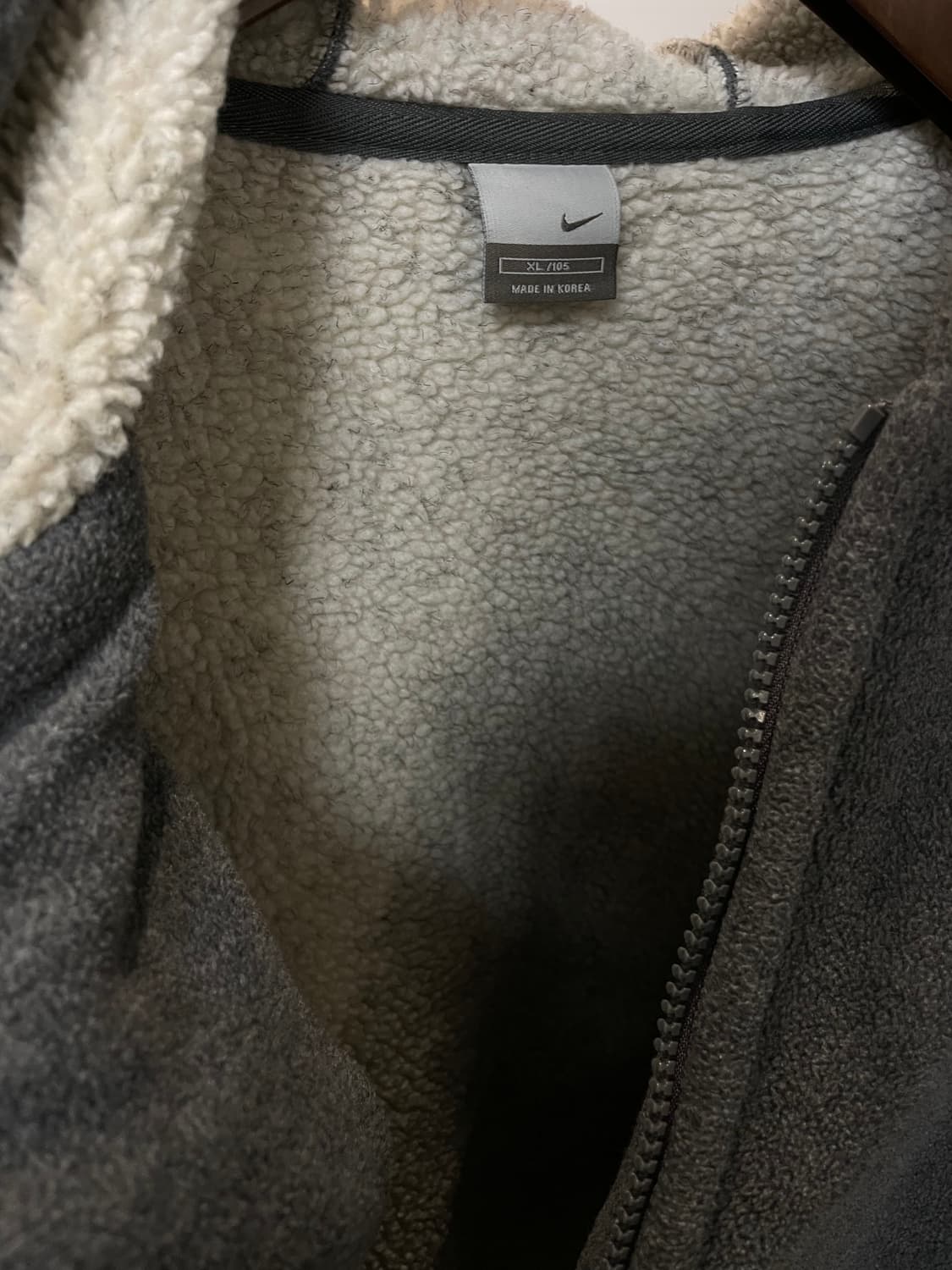 (XL) 나이키 02 스우시 베스킷볼 쉐르파 후리스 후드 자켓 상품이미지5