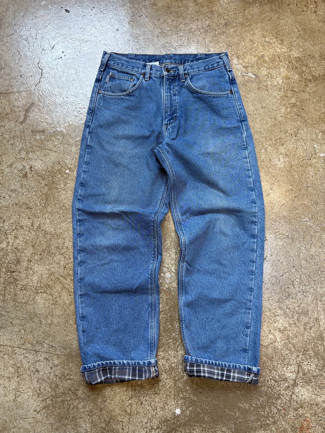 칼하트 빈티지 체크 블랭킷 데님 상품이미지1