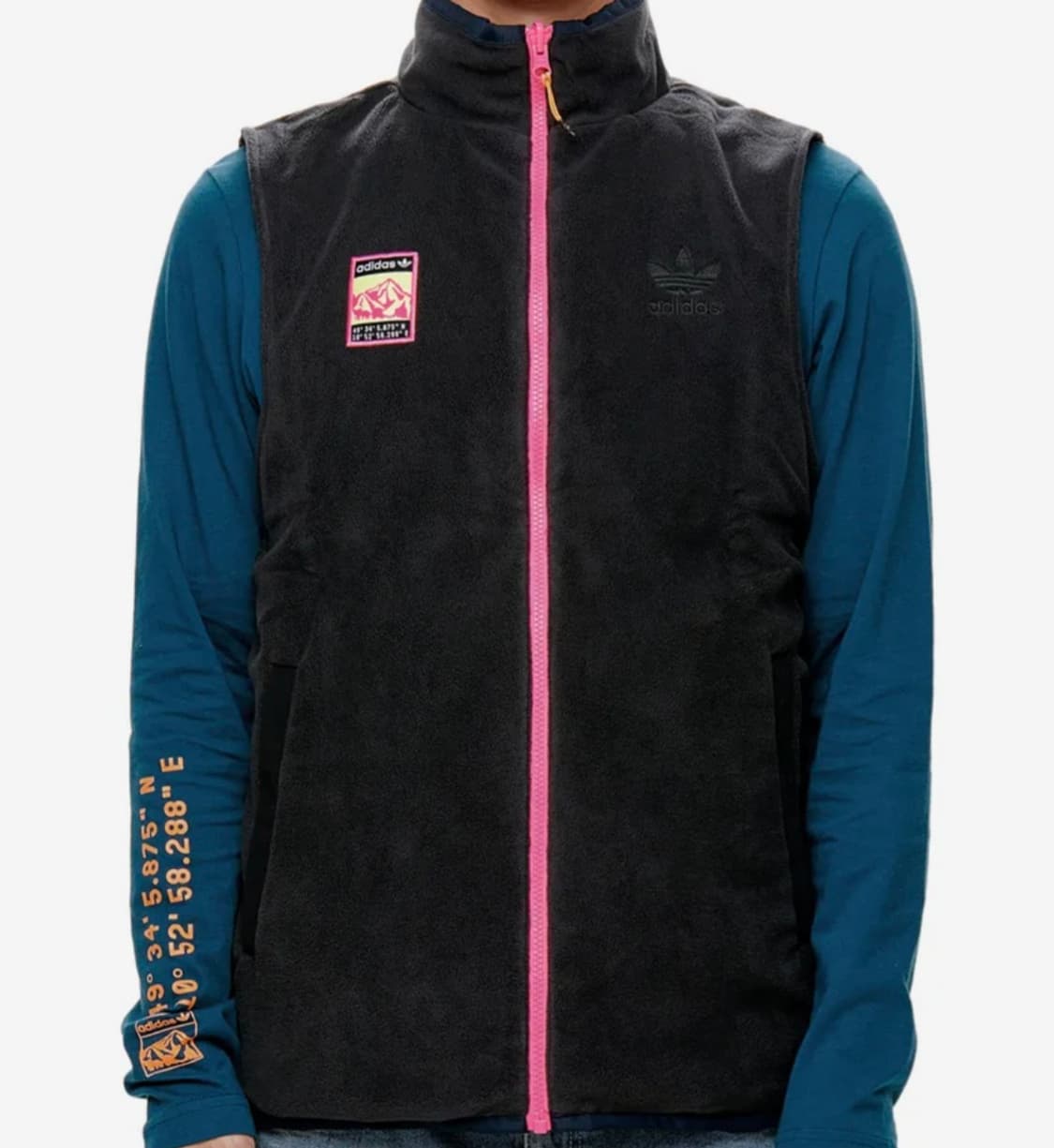 아디다스 리버시블 멀티컬러 후리스 조끼집업 상품이미지2