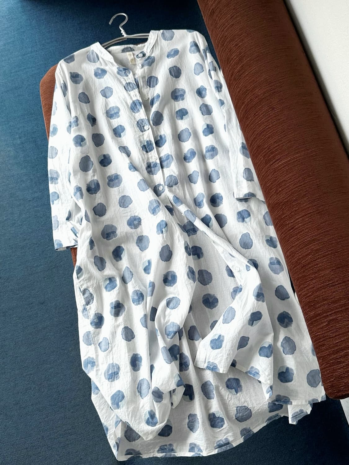  Sheer cotton design pattern onepiece 상품이미지5