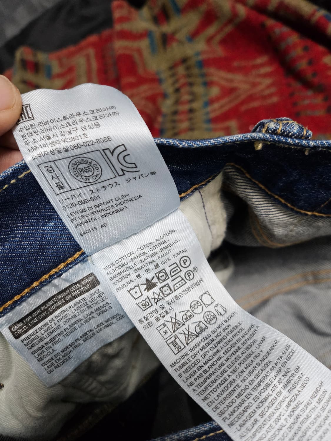 리바이스 501 CT 셀비지 데님진 30x32 상품이미지7