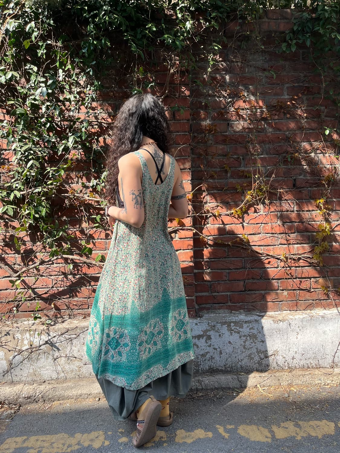 티티카카 숲 페이즐리 패턴 원피스 상품이미지5