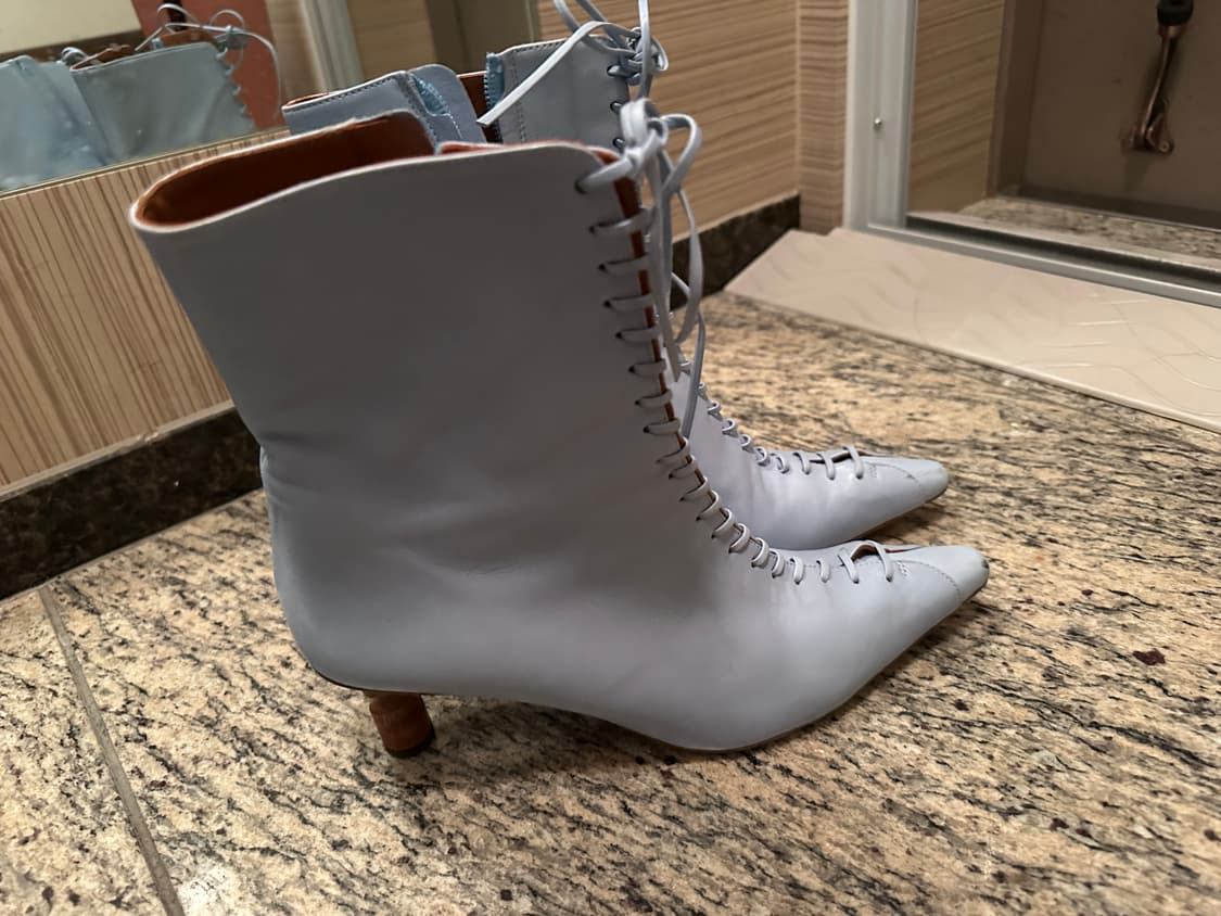 레지나표 시몬 앵클부츠 39 스카이블루 상품이미지7