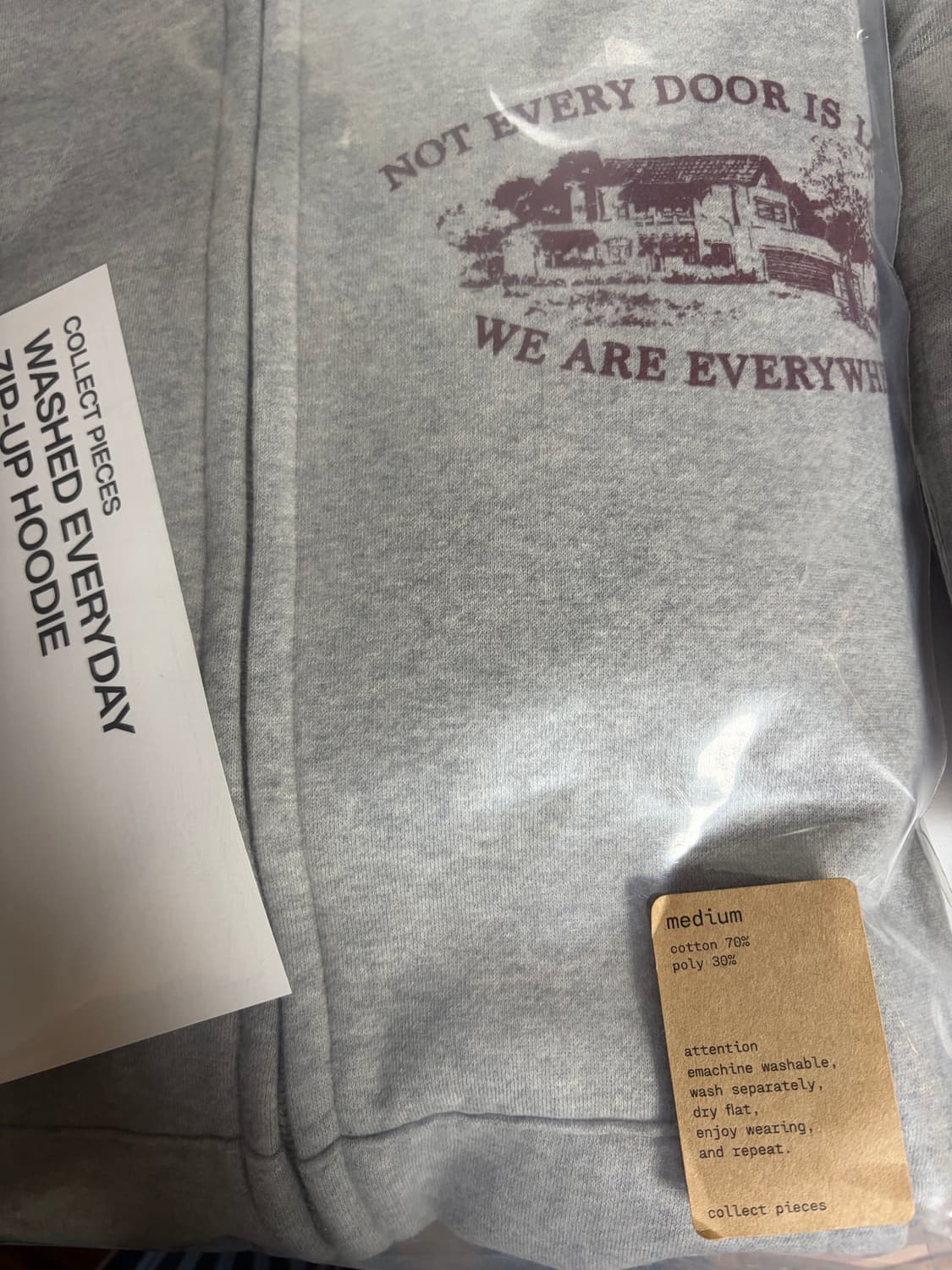 [M] 컬렉트피시스 후드집업 그레이 상품이미지2