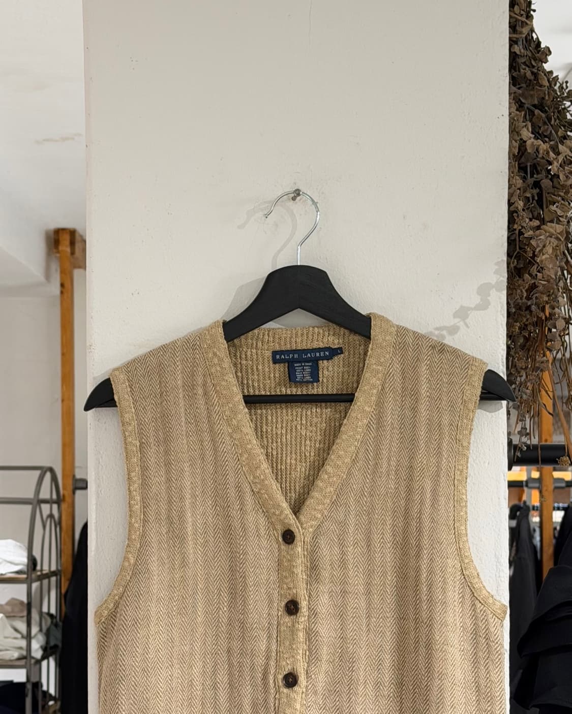 랄프로렌 베이지 헤링본 마 베스트 상품이미지4