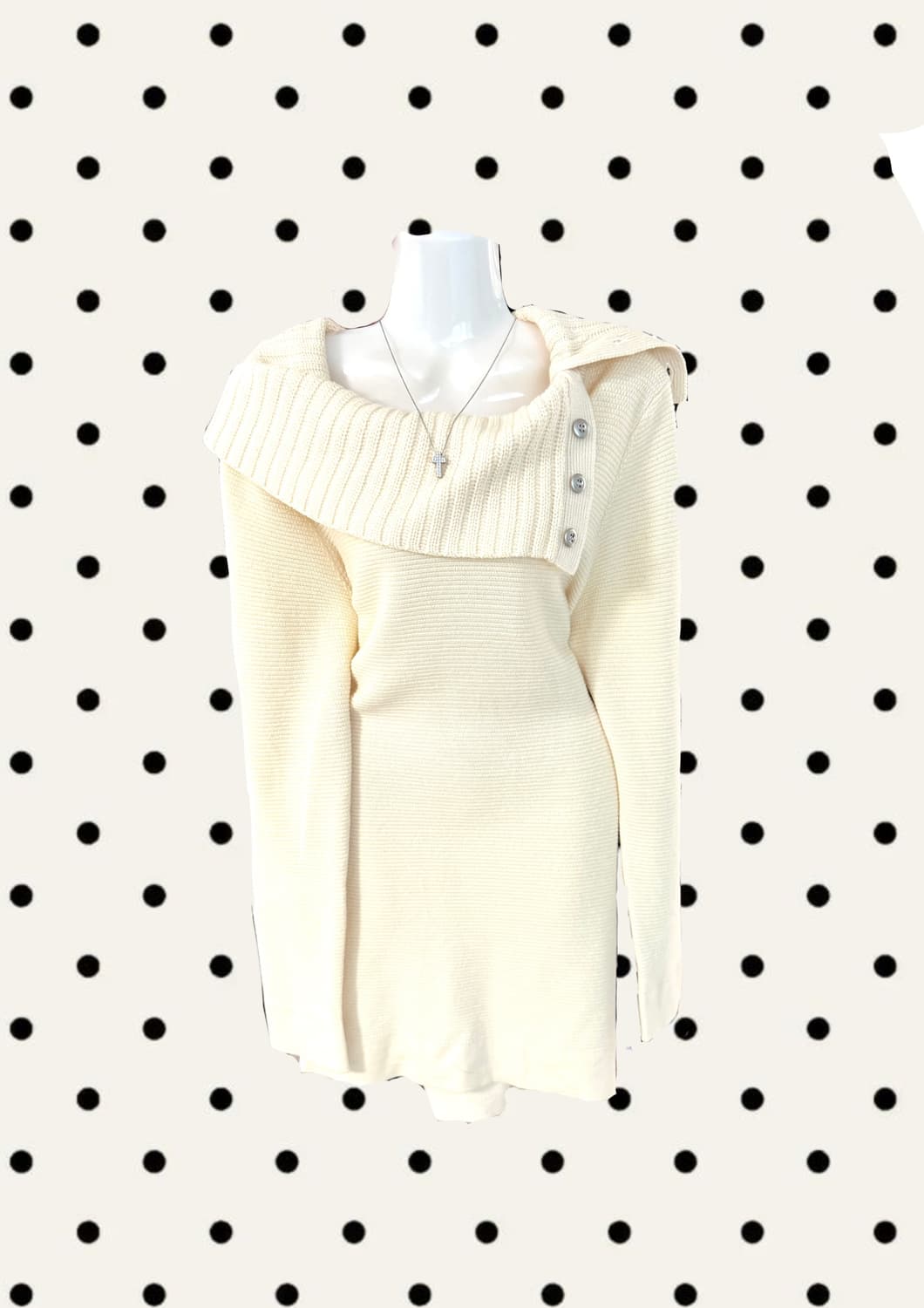 빈티지 라떼갸루 니트원피스 상품이미지1