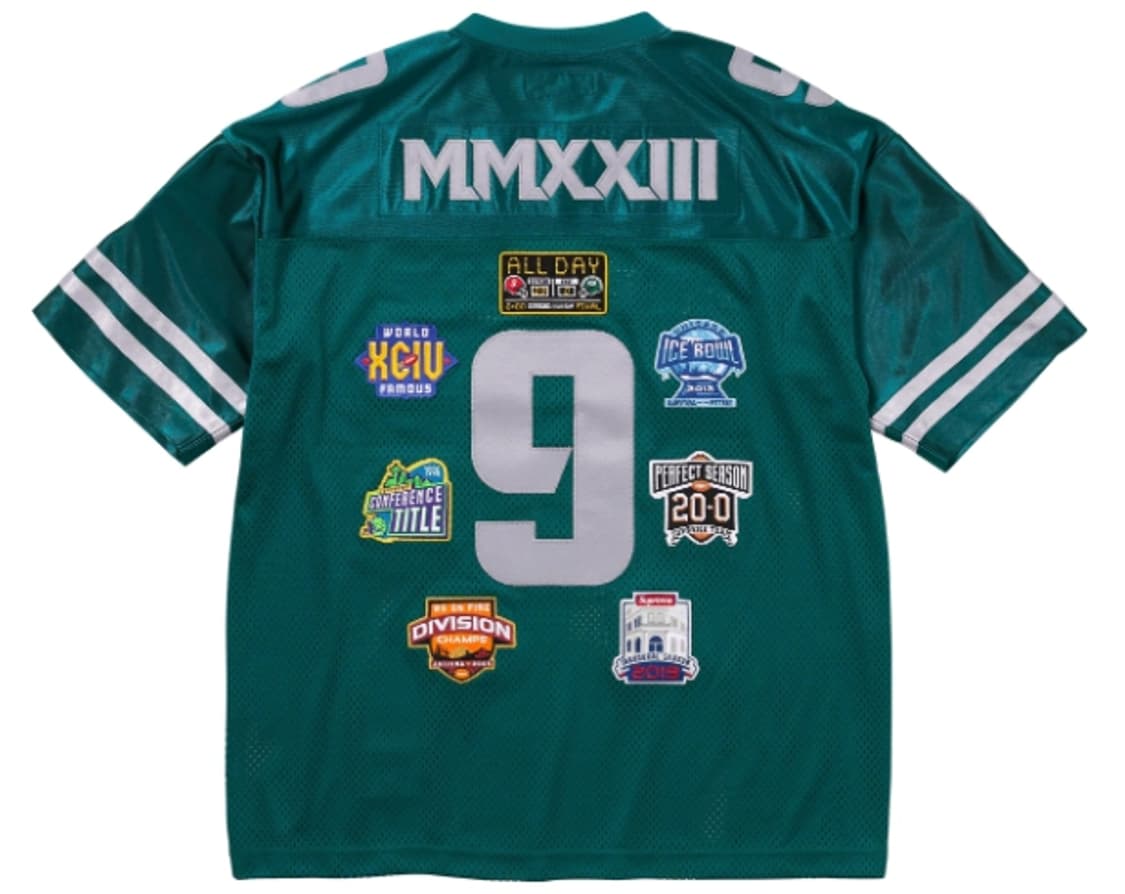 [S] 슈프림 챔피언쉽 자수 풋볼 저지 다크 틸 Supreme 상품이미지2