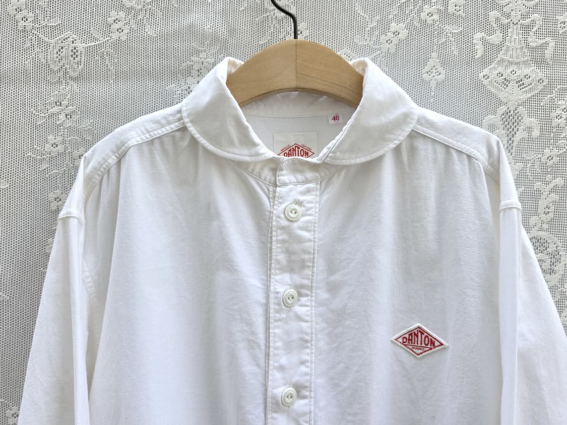 단톤(DANTON) 라운드 칼라 풀오버 셔츠 (made in japan) 상품이미지3