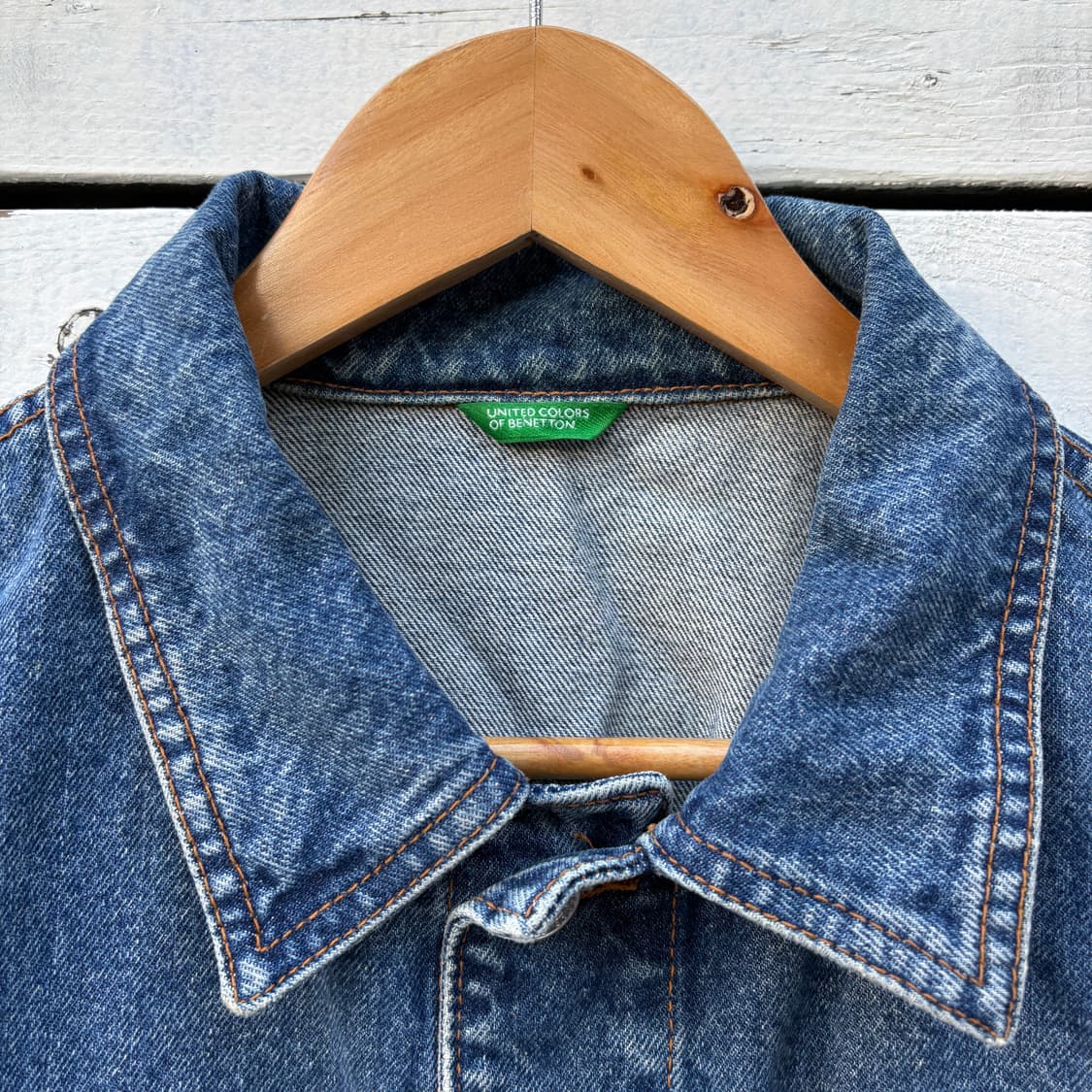 Benetton 베네통 made in italy 데님 자켓 상품이미지3
