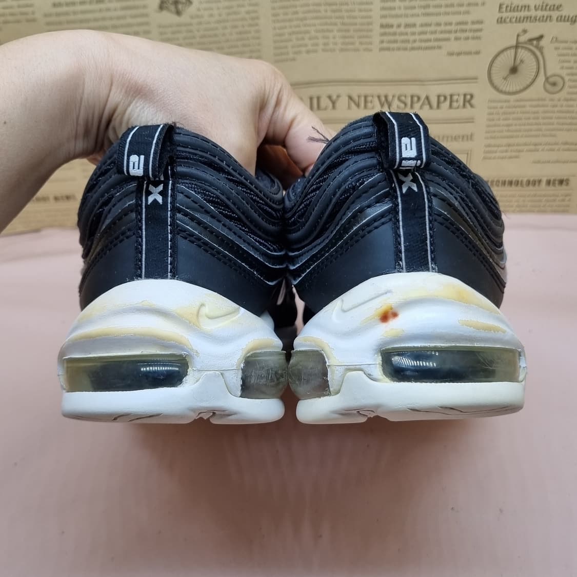 나이키 에어맥스 97  블랙 운동화290 상품이미지4