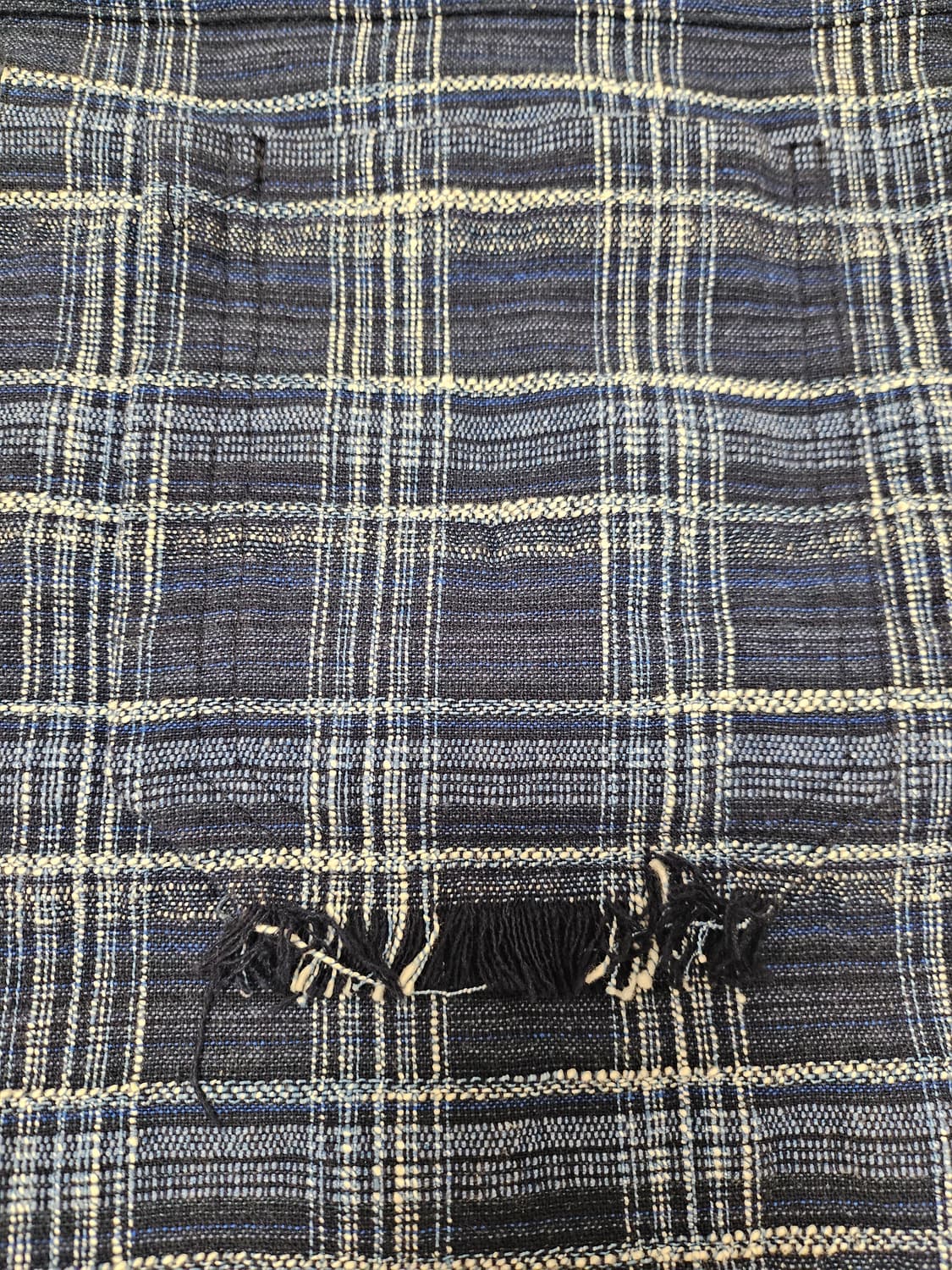  24SS SYSTEM 이태리 셔닐 체크 반팔 셔츠 105 상품이미지5