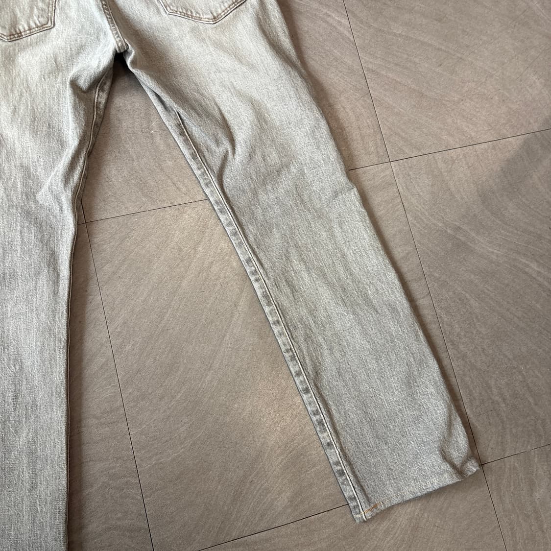 리바이스 정품 501 라이트그레이 데님 팬츠 상품이미지9