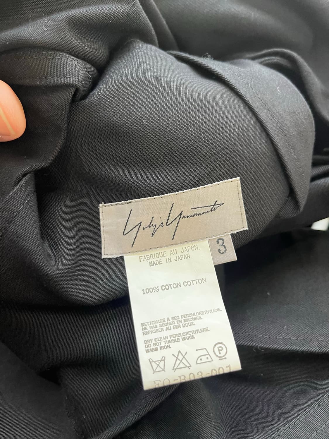 요지야마모토 테일러드 자켓 상품이미지3