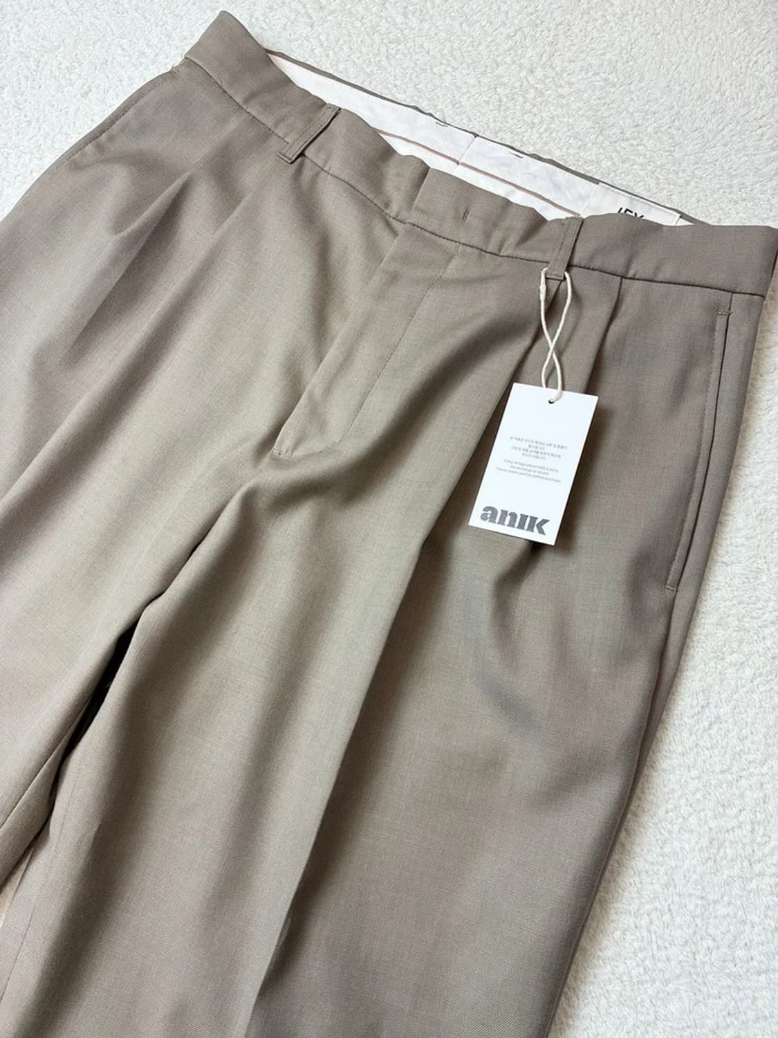 이에이 IEY 스트레이트 울 투턱 팬츠 PN5970 상품이미지2