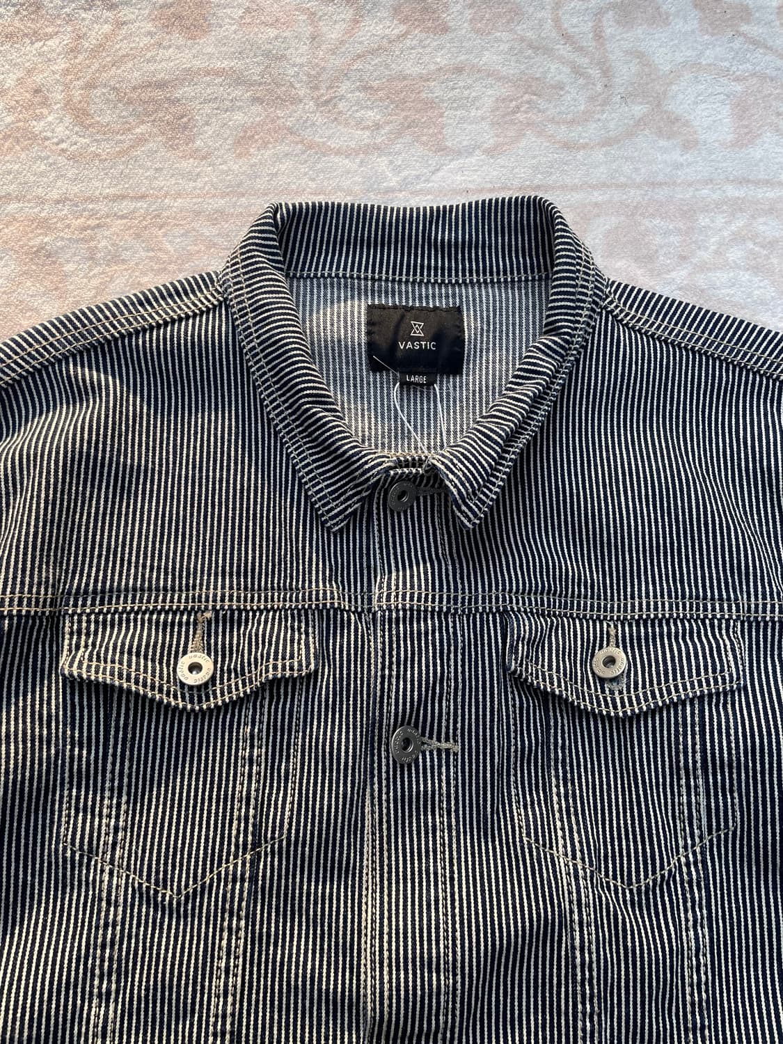 Vastic Hickory Stripe DenimTruckerJacket 상품이미지3