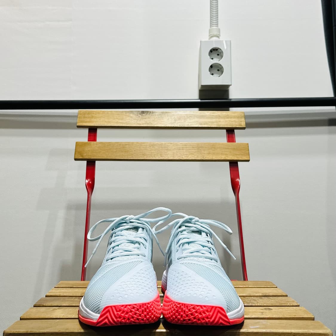 250) 아디다스 배드민턴화 남녀공용 인도어화 바운스 민트 상품이미지2