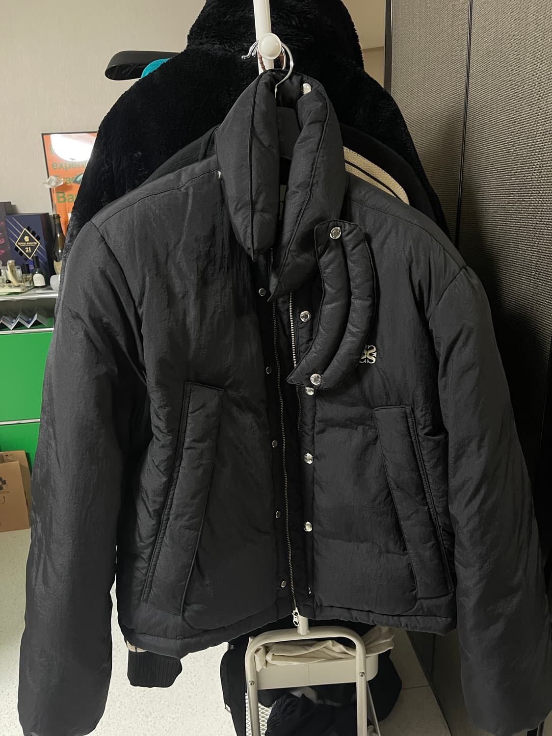 [10회미만착]세터 투톤 덕 다운 패딩 블랙 M 상품이미지3