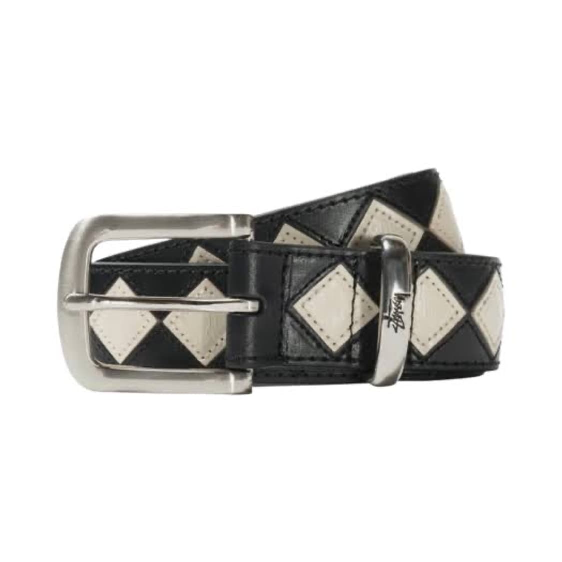 스투시 아가일 벨트 블랙 S/M 상품이미지1