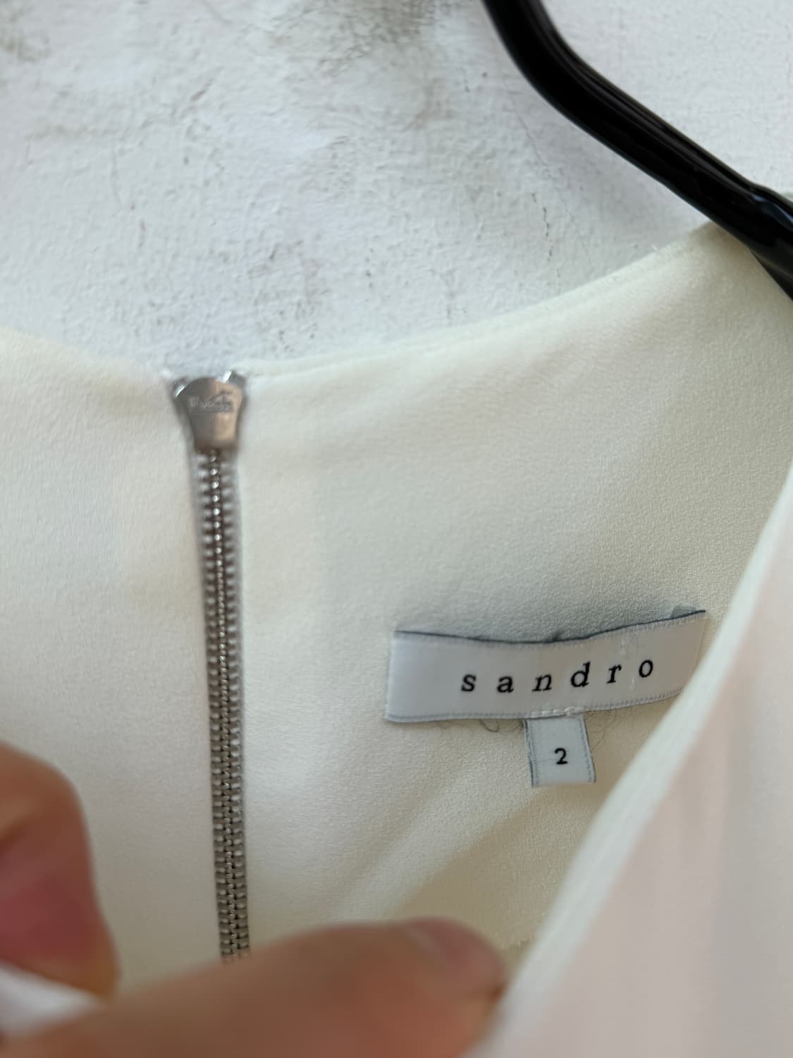 Sandro 산드로 슬리브리스 탑 화이트 2 상품이미지2