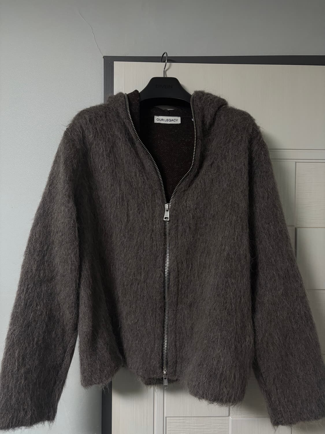 아워레가시 풀 집 후드 몰 그레이 모헤어 상품이미지1