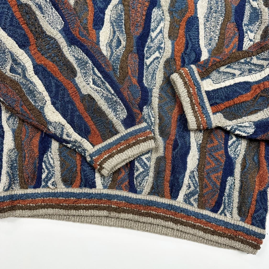 VTG 빈티지 레트로 패턴 케이블 니트 (L) 상품이미지3