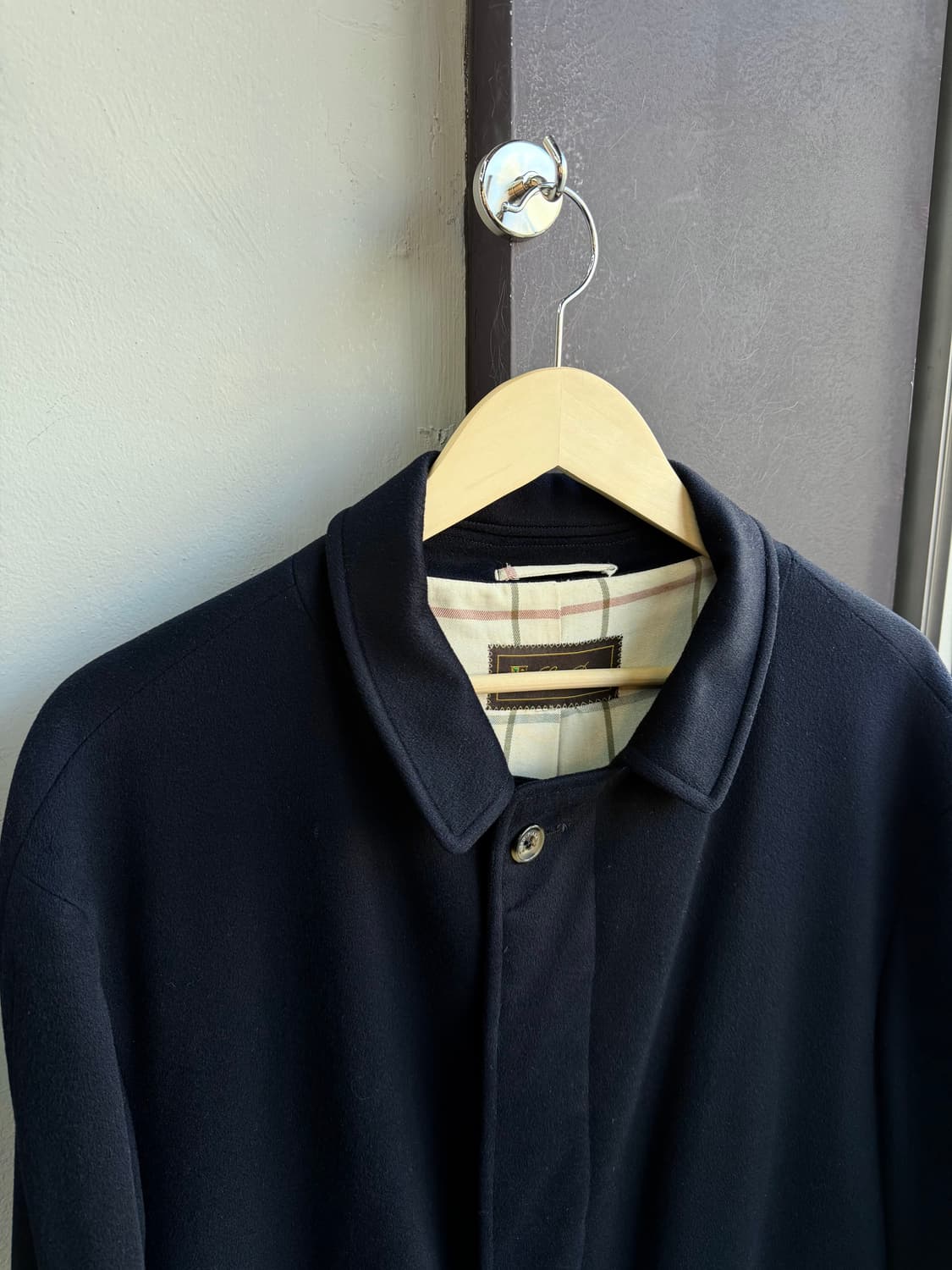 52/ 로로피아나 캐시미어100% 스톰시스템 롱코트 자켓 상품이미지3