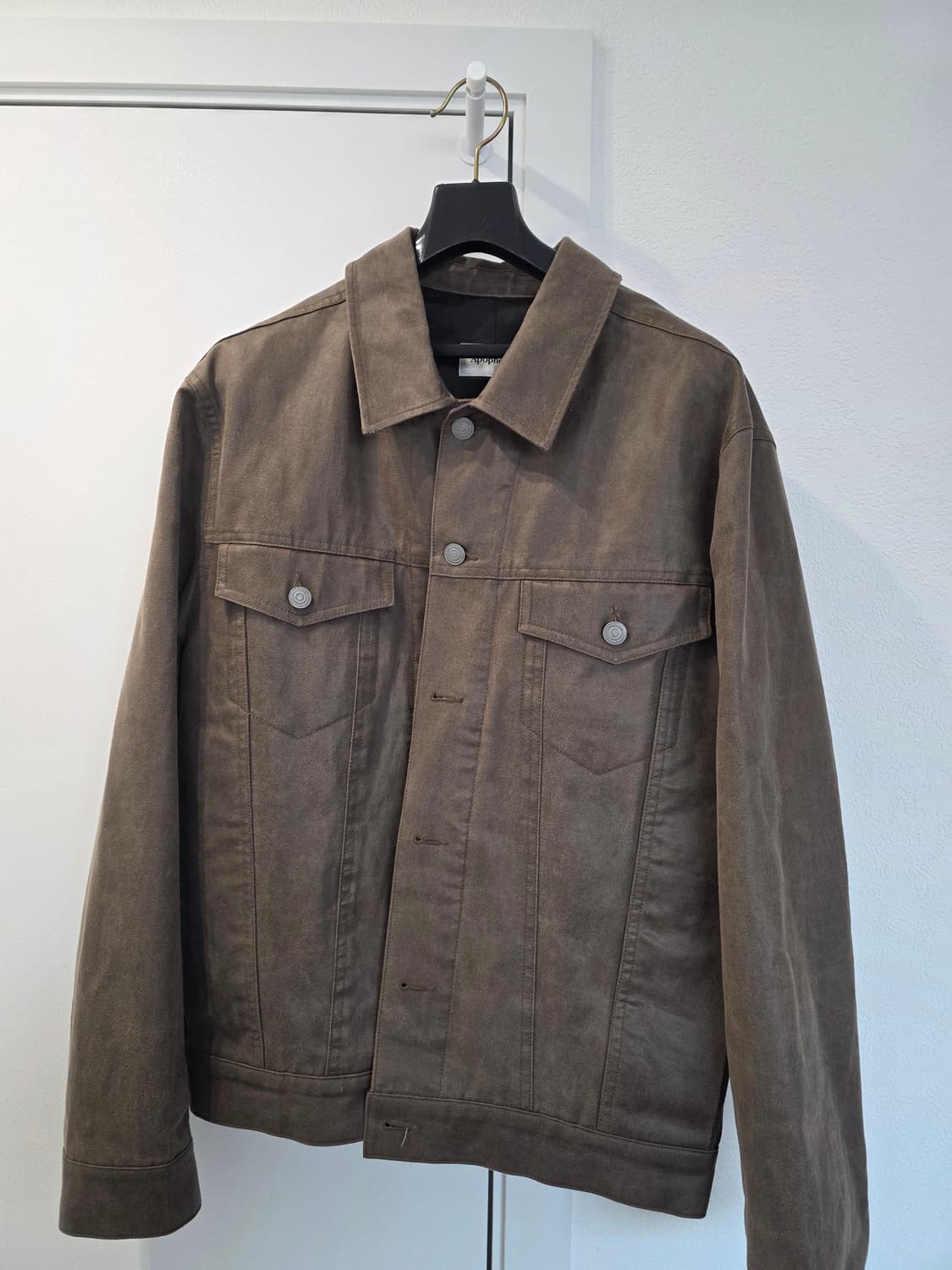 아포페니안 레더 트러커 자켓 상품이미지1