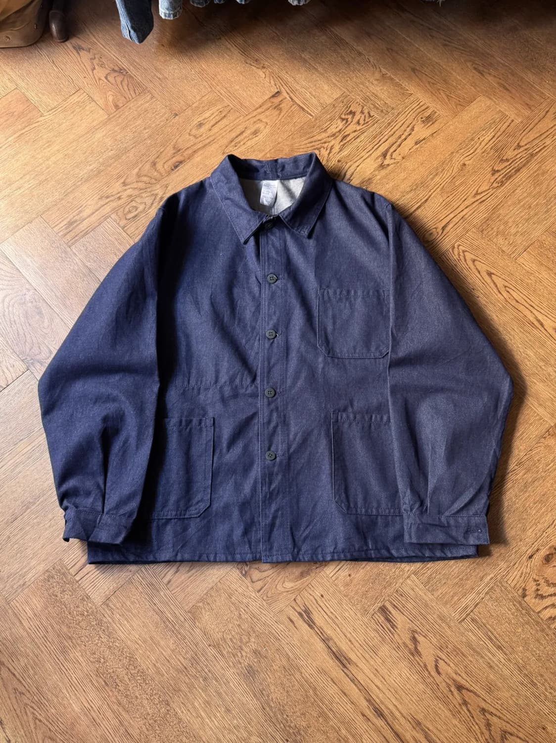 [XL]90's Made in France 프렌치 데님 워크자켓 상품이미지1